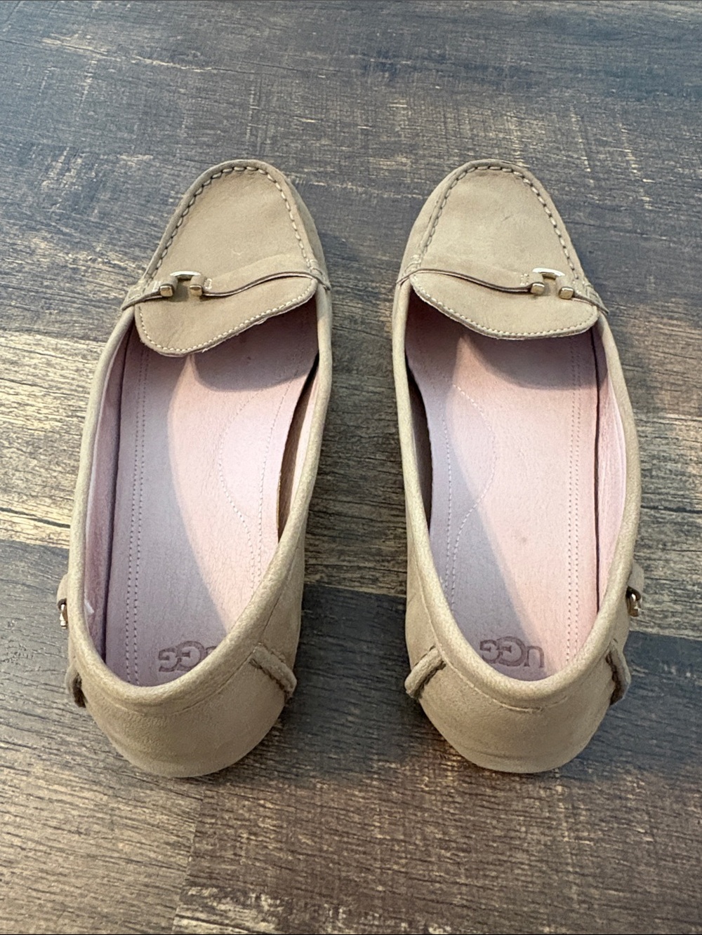 UGG Women's Suede Loafers in Taupe - Picture 2 of 4
